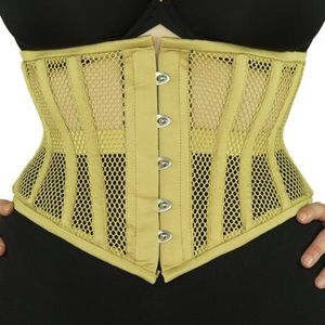 Underbust Waspie Mesh Nude Corse Breathable 22
